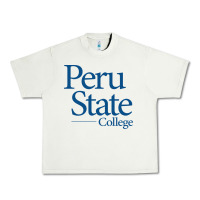 Pistachio Peru State College Wordmark Urban Heavy Tee - linhVisuals
