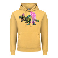 Vintage Mustard balerina t rex dinosaur with tutu Vintage Hoodie - Artiststas