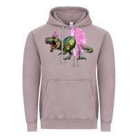 Vintage Zinc balerina t rex dinosaur with tutu Vintage Hoodie - Artiststas