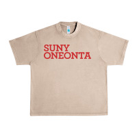 French Oak Suny Oneonta Wordmark Urban Heavy Tee - linhVisuals