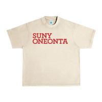Sandshell Suny Oneonta Wordmark Urban Heavy Tee - linhVisuals