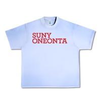 Grape Ice Suny Oneonta Wordmark Urban Heavy Tee - linhVisuals