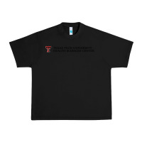 Black Texas Tech University Health Sciences Center Wordmark Urban Heavy Tee - linhVisuals