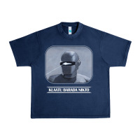 Navy klaatu barada nikto Urban Heavy Tee - linhVisuals