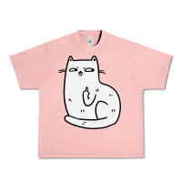 Salmon cat giving the finger Urban Heavy Tee - linhVisuals