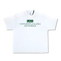 White University Of Alaska Anchorage Urban Heavy Tee - linhVisuals