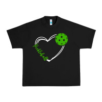 Black love pickleball women Urban Heavy Tee - linhVisuals