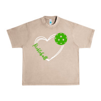 French Oak love pickleball women Urban Heavy Tee - linhVisuals