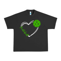 Pigment Black love pickleball women Urban Heavy Tee - linhVisuals