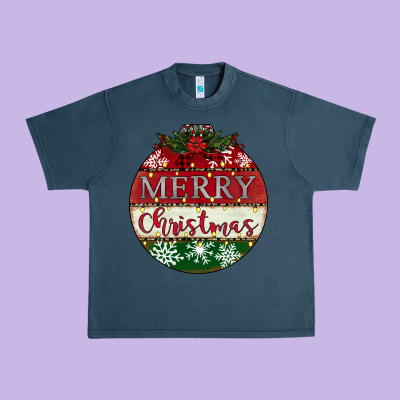 Merry Christmas Urban Heavy Tee Designed By Cowhidedigitalart