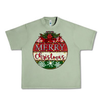 Oil Green merry christmas Urban Heavy Tee - CowhideDigitalArt