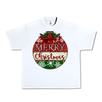 White merry christmas Urban Heavy Tee - CowhideDigitalArt