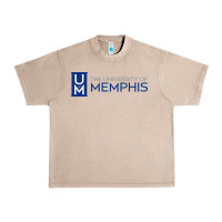French Oak University Of Memphis Wordmark Urban Heavy Tee - linhVisuals