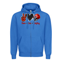 True Royal Peace Love Ladybug Zipper Hoodie - Jasminsmagicworld