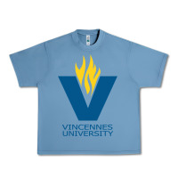 Pebble Blue Vincennes University Urban Heavy Tee - linhVisuals