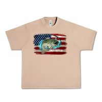 Burro American Flag Fish Urban Heavy Tee - Jasminsmagicworld