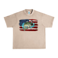 French Oak American Flag Fish Urban Heavy Tee - Jasminsmagicworld