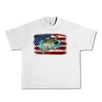 Lunar Rock American Flag Fish Urban Heavy Tee - Jasminsmagicworld