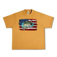 Peanut Butter American Flag Fish Urban Heavy Tee - Jasminsmagicworld