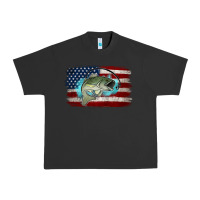 Pigment Black American Flag Fish Urban Heavy Tee - Jasminsmagicworld