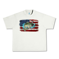 Pistachio American Flag Fish Urban Heavy Tee - Jasminsmagicworld