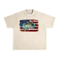 Sandshell American Flag Fish Urban Heavy Tee - Jasminsmagicworld