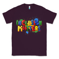 Plum Inclusion matters Classic Tee - FaDigitalArtStudio