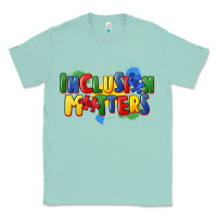 Seafoam Inclusion matters Classic Tee - FaDigitalArtStudio