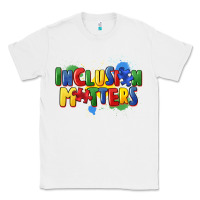 White Inclusion matters Classic Tee - FaDigitalArtStudio