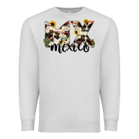 Dove Grey mexico state cowhide serape cactus Premium Sweatshirt - RanaPortraitStore