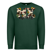 Sports Green mexico state cowhide serape cactus Premium Sweatshirt - RanaPortraitStore