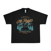 Black mount rainier national park washington usa vacation hiking Urban Heavy Tee - linhVisuals