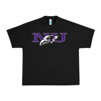 Black Niagara Purple Eagles Urban Heavy Tee - linhVisuals