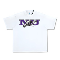 White Niagara Purple Eagles Urban Heavy Tee - linhVisuals
