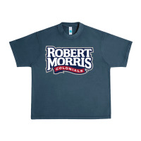 Midnight Navy Robert Morris Colonials Wordmark Urban Heavy Tee - linhVisuals