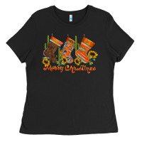 Black western Christmas Ladies Tee - CowhideDigitalArt