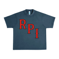 Midnight Navy Rpi Engineers Hockey Urban Heavy Tee - linhVisuals