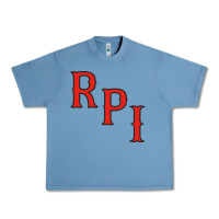 Pebble Blue Rpi Engineers Hockey Urban Heavy Tee - linhVisuals