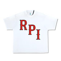 White Rpi Engineers Hockey Urban Heavy Tee - linhVisuals