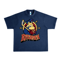 Navy peoria rivermen Urban Heavy Tee - linhVisuals