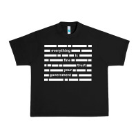 Black Everything is fine trust your government Urban Heavy Tee - linhVisuals