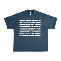 Midnight Navy Everything is fine trust your government Urban Heavy Tee - linhVisuals