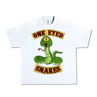 White one eyed snakes Urban Heavy Tee - linhVisuals