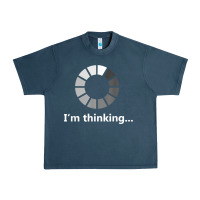 Midnight Navy funny programmer i'm thinking t shirt Urban Heavy Tee - linhVisuals