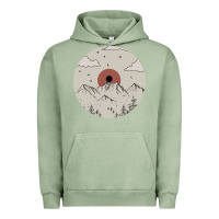 Pigment Oil Green The Mountains Are Calling Urban Hoodie - Bettercallsaul