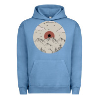 Pigment Pebble Blue The Mountains Are Calling Urban Hoodie - Bettercallsaul