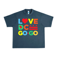 Midnight Navy #love dc go go Urban Heavy Tee - linhVisuals