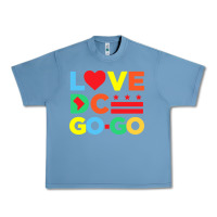 Pebble Blue #love dc go go Urban Heavy Tee - linhVisuals
