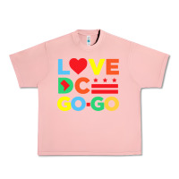 Salmon #love dc go go Urban Heavy Tee - linhVisuals