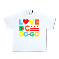 White #love dc go go Urban Heavy Tee - linhVisuals